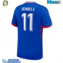 France Ousmane Dembele #11 Replica Home Shirt Euro 2024 Short Sleeve